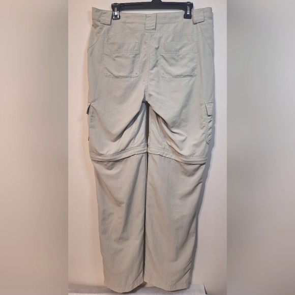 Columbia convertible titanium omni dry beige cargo pants size 10 long - Picture 2 of 10